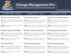 Change Management Pro Solutions Matrix 2011, © 2011, R S Tipton, Incorporated